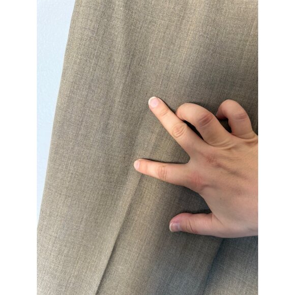 Vintage Banana Republic Wool Pants Woman's 6 Brown Stretch High Rise Straight - Picture 7 of 7